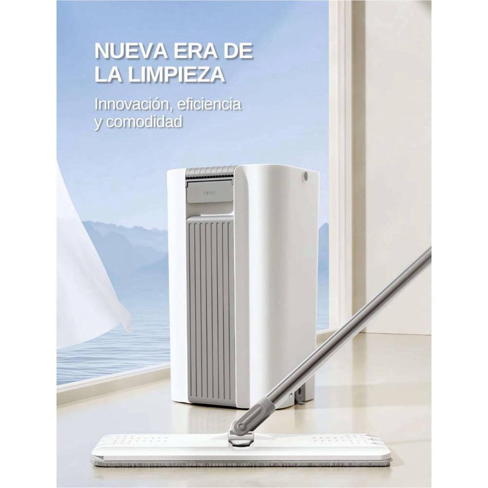 Mopa Fregona con Cubo Escurridor ComfortClean para Limpiar Azulejos, Suelos y Paredes
