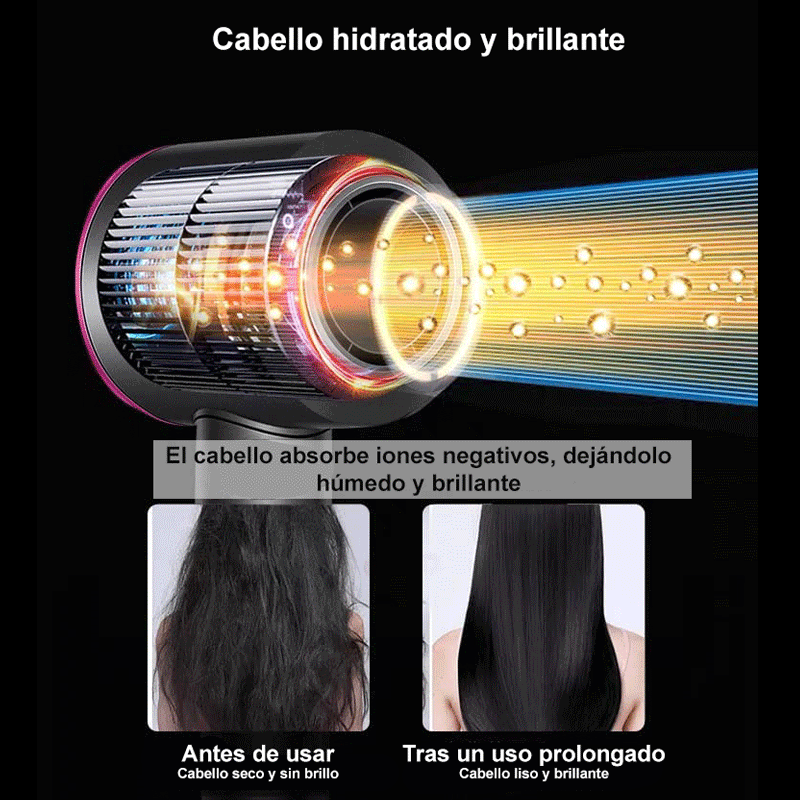Secador de Pelo de Iones Super Hair Dryer Pro by Vonala - 110.000 RPM - 1500W