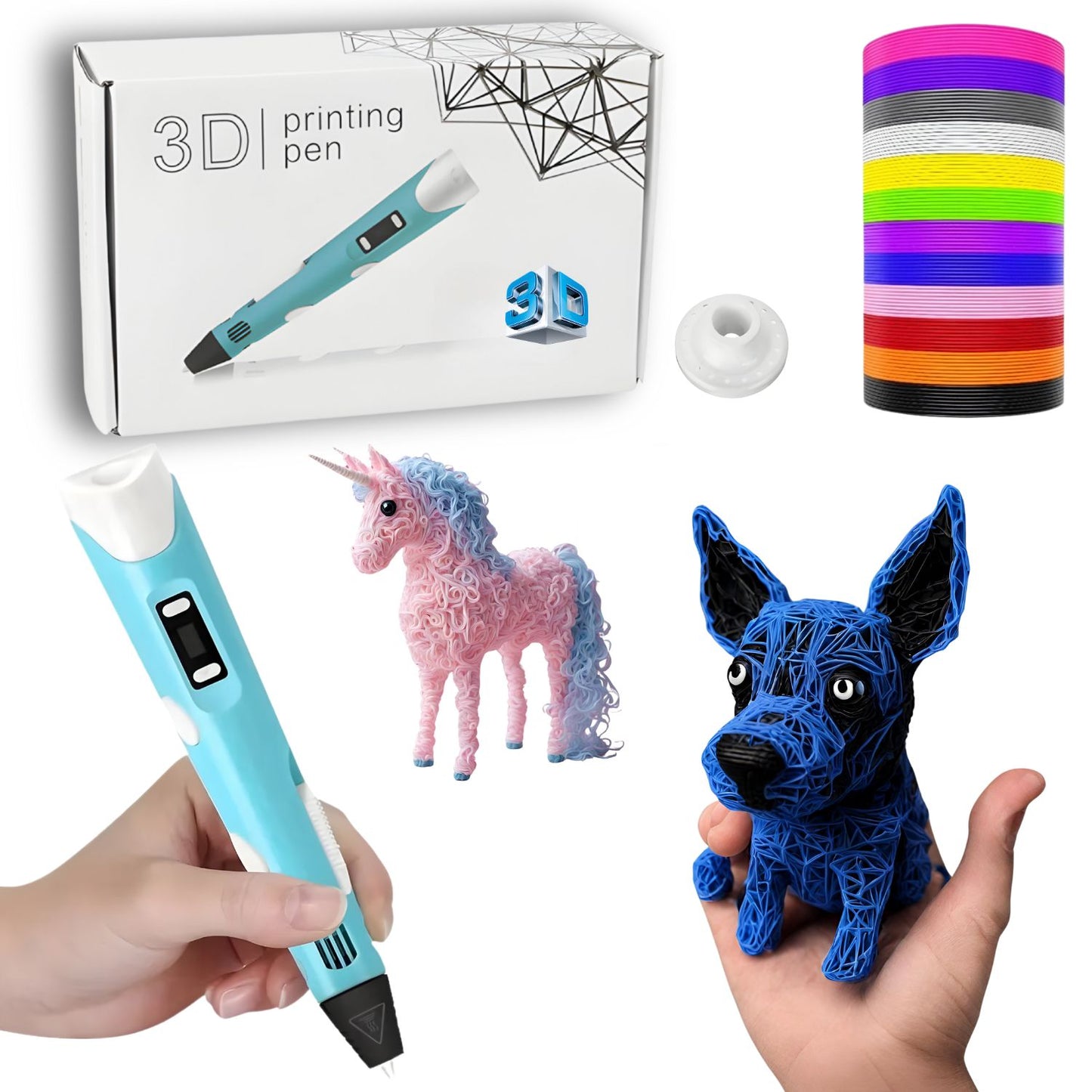 Bolígrafo 3D para Niños - Juguete Educativo Creativo y Divertido