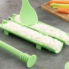Kit Sushi, Sushi Maker con Libro de Recetas de Arroz Sushi, Maquina para Hacer Sushi en Casa