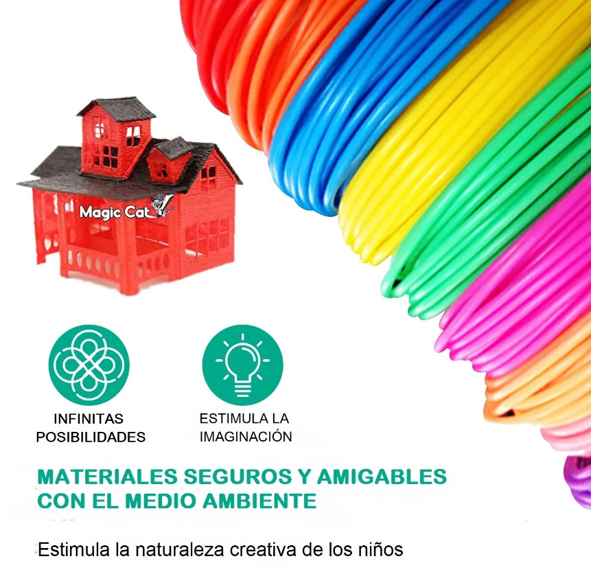 Bolígrafo 3D para Niños - Juguete Educativo Creativo y Divertido