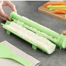 Kit Sushi, Sushi Maker con Libro de Recetas de Arroz Sushi, Maquina para Hacer Sushi en Casa