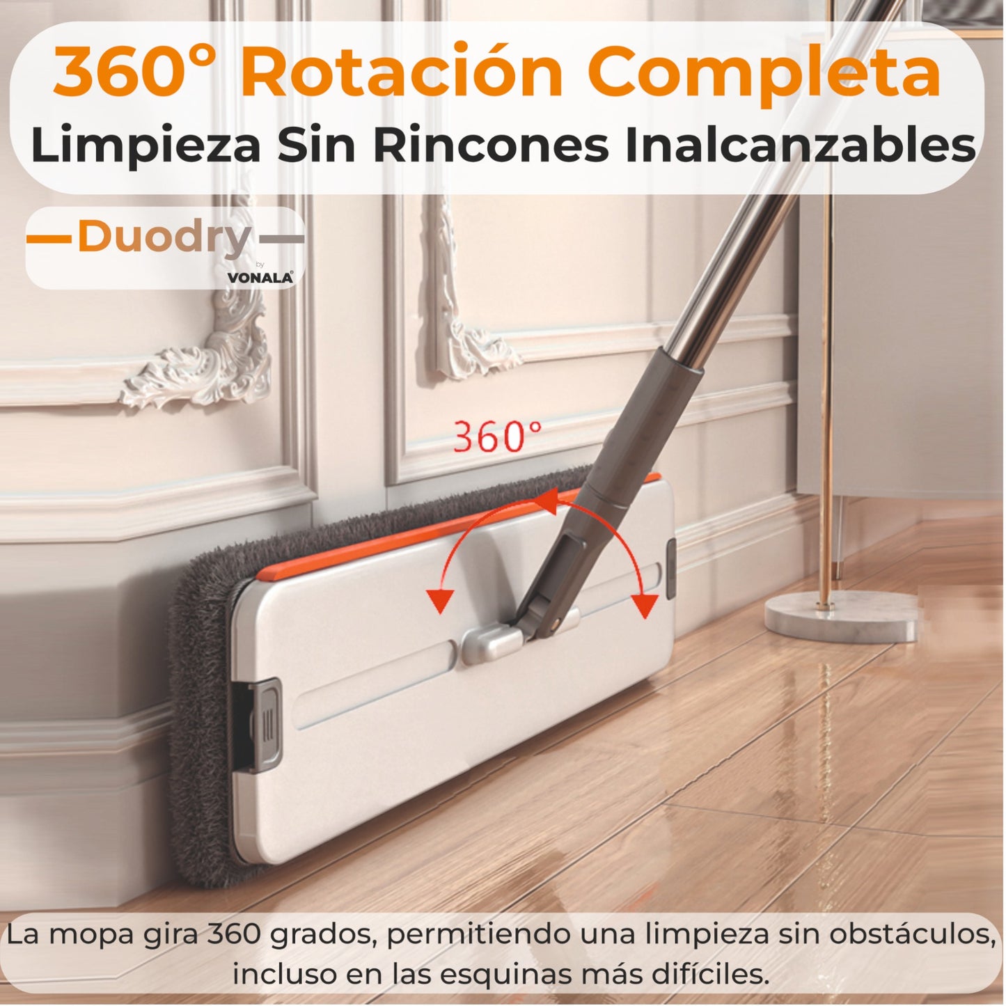 Vonala DuoDry Mopa: Innovación y Limpieza en Cada Pasada