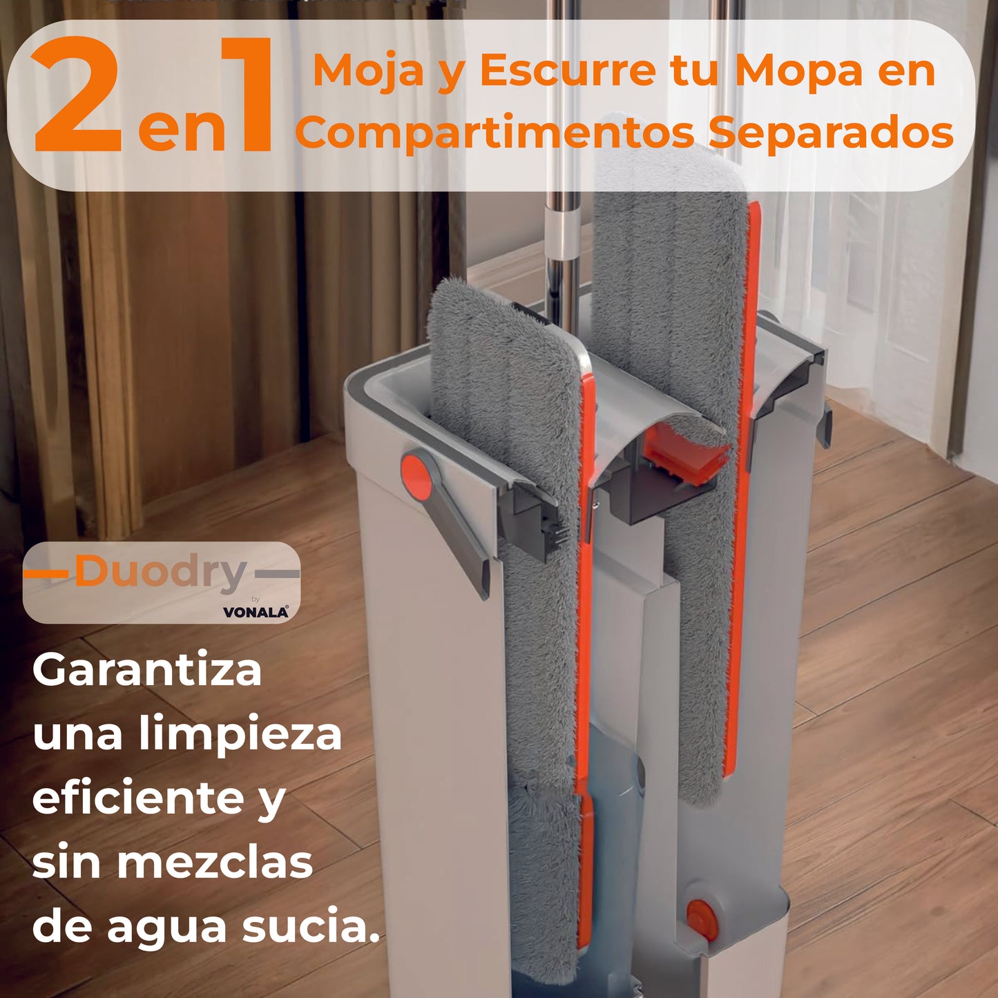 Vonala DuoDry Mopa: Innovación y Limpieza en Cada Pasada