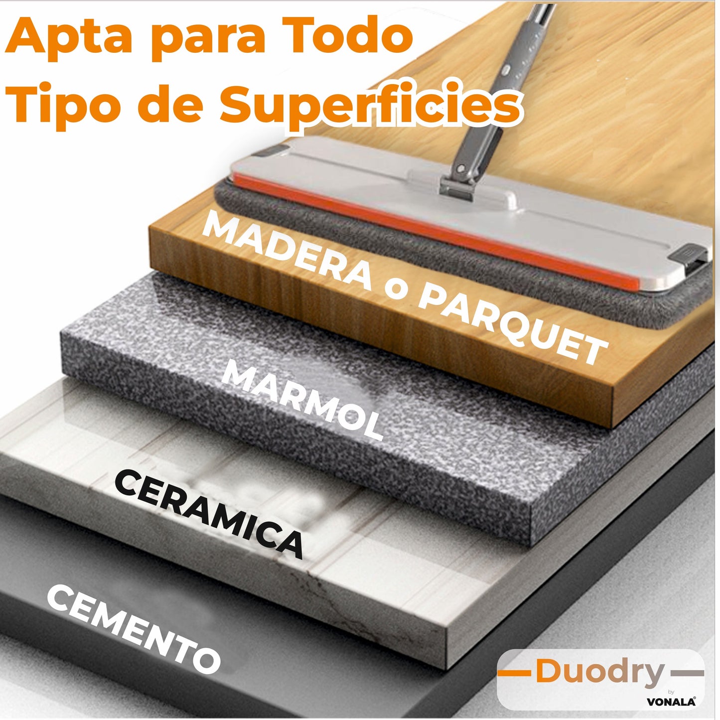 Vonala DuoDry Mopa: Innovación y Limpieza en Cada Pasada