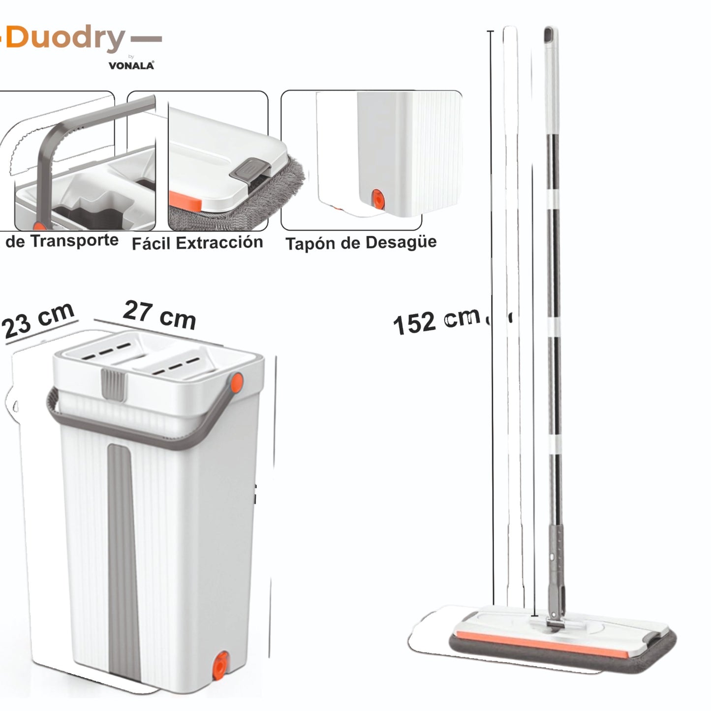 Vonala DuoDry Mopa: Innovación y Limpieza en Cada Pasada