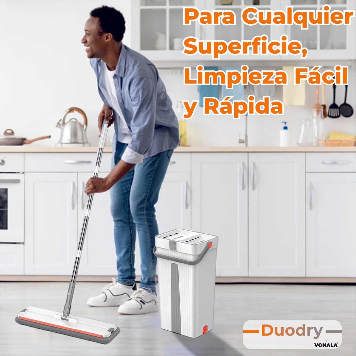 Vonala DuoDry Mopa: Innovación y Limpieza en Cada Pasada