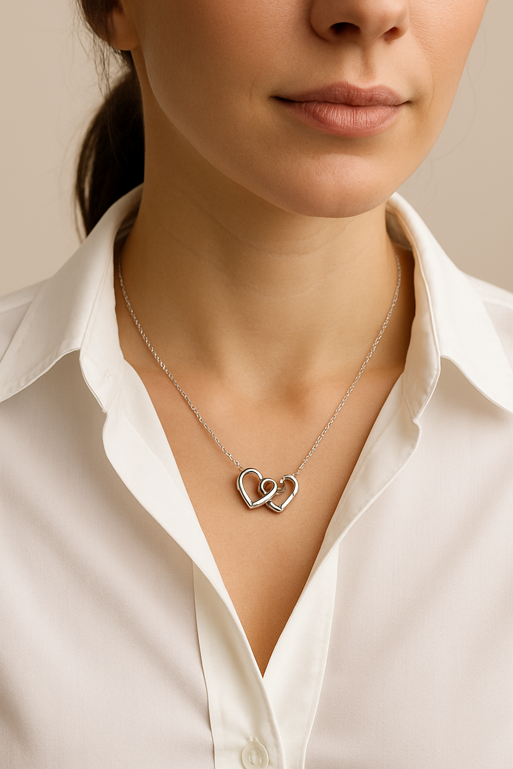¡El regalo perfecto para Mamá! Collar de Corazones Entrelazados