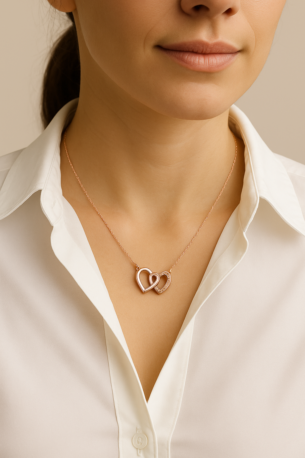 ¡El regalo perfecto para Mamá! Collar de Corazones Entrelazados