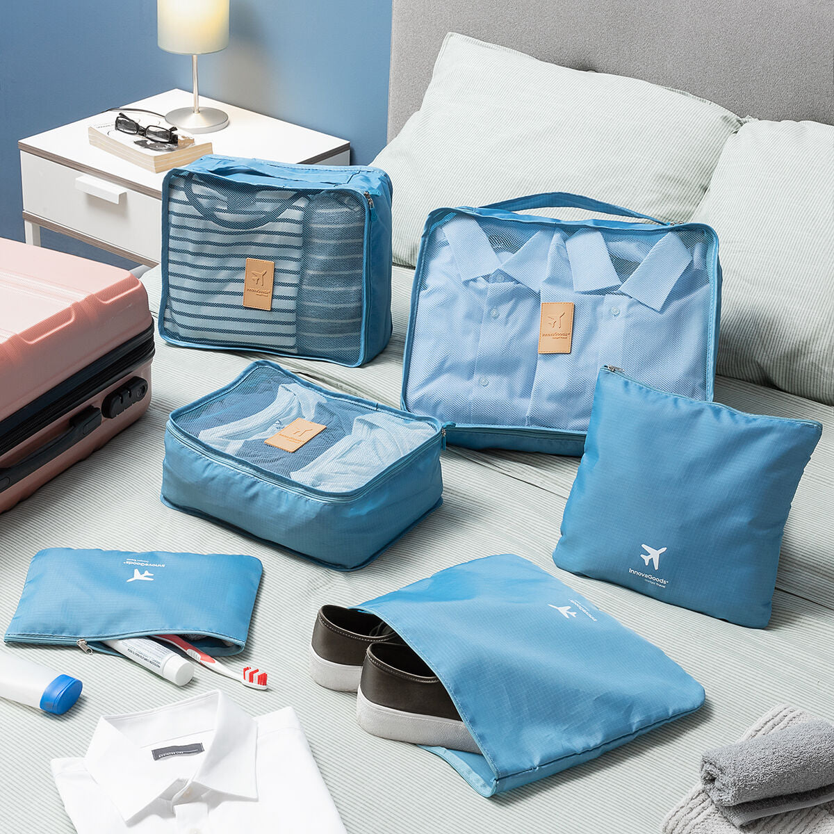 Set de Bolsas Organizadoras para Maletas Luggan 6 Piezas