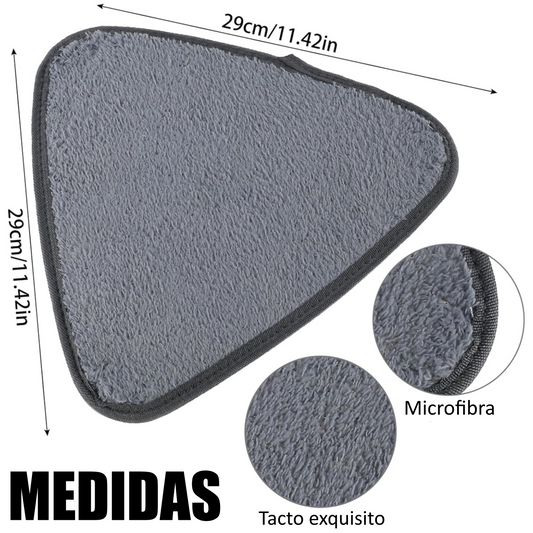 Pack de 6 Paños de microfibra para la mopa triangular Swift360