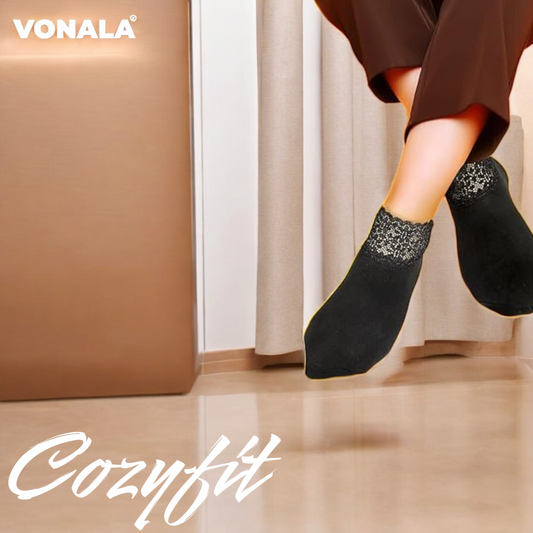Pack de 7 Pares de Calcetines Calentadores de Encaje Cozyfit. 7 Pares + 1 GRATIS