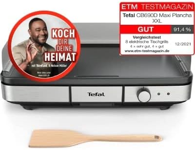 Plancha de Cocina Tefal CB690D 2300 W Negro Plateado 57x65cm
