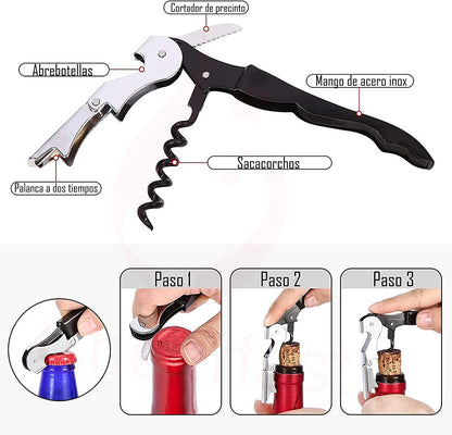 Set de Accesorios de Vino y Ajedrez con Guía de Maridaje Perfecto: El Regalo Original para Hombre