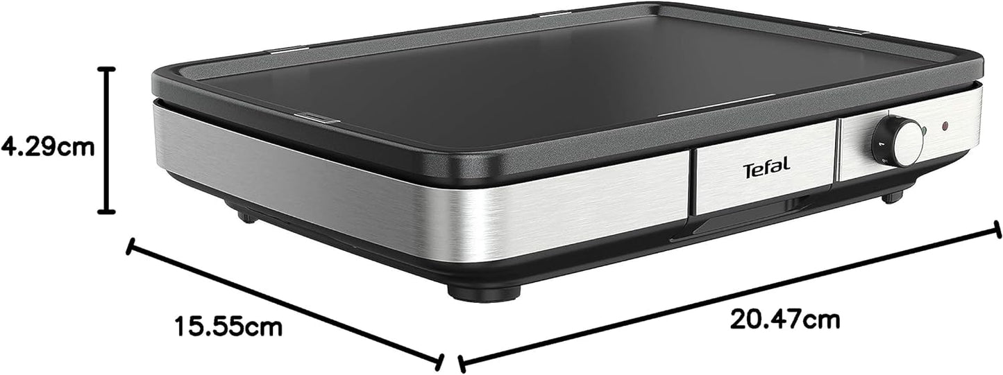 Plancha de Cocina Tefal CB690D 2300 W Negro Plateado 57x65cm