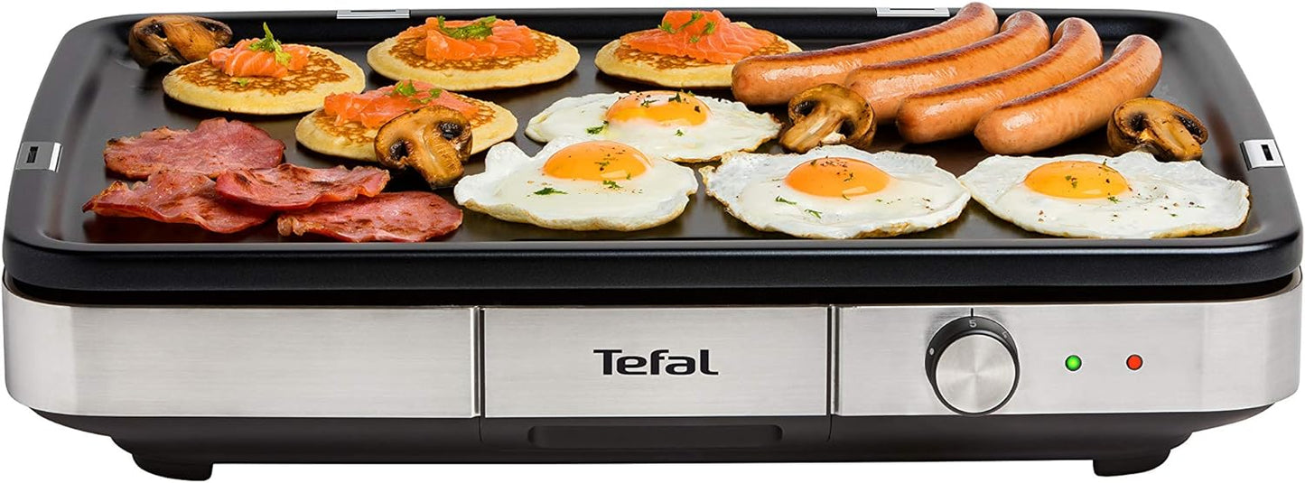 Plancha de Cocina Tefal CB690D 2300 W Negro Plateado 57x65cm