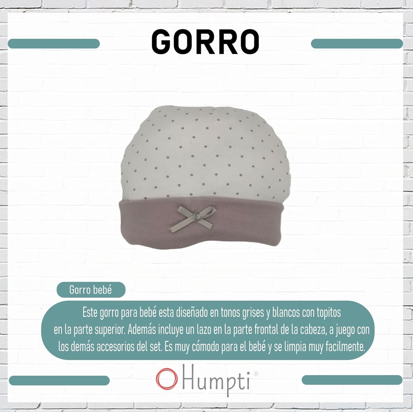 Regalos originales para recien nacidos - Set de gorro, patucos, manoplas y babero bebe recien nacido Gamberritos
