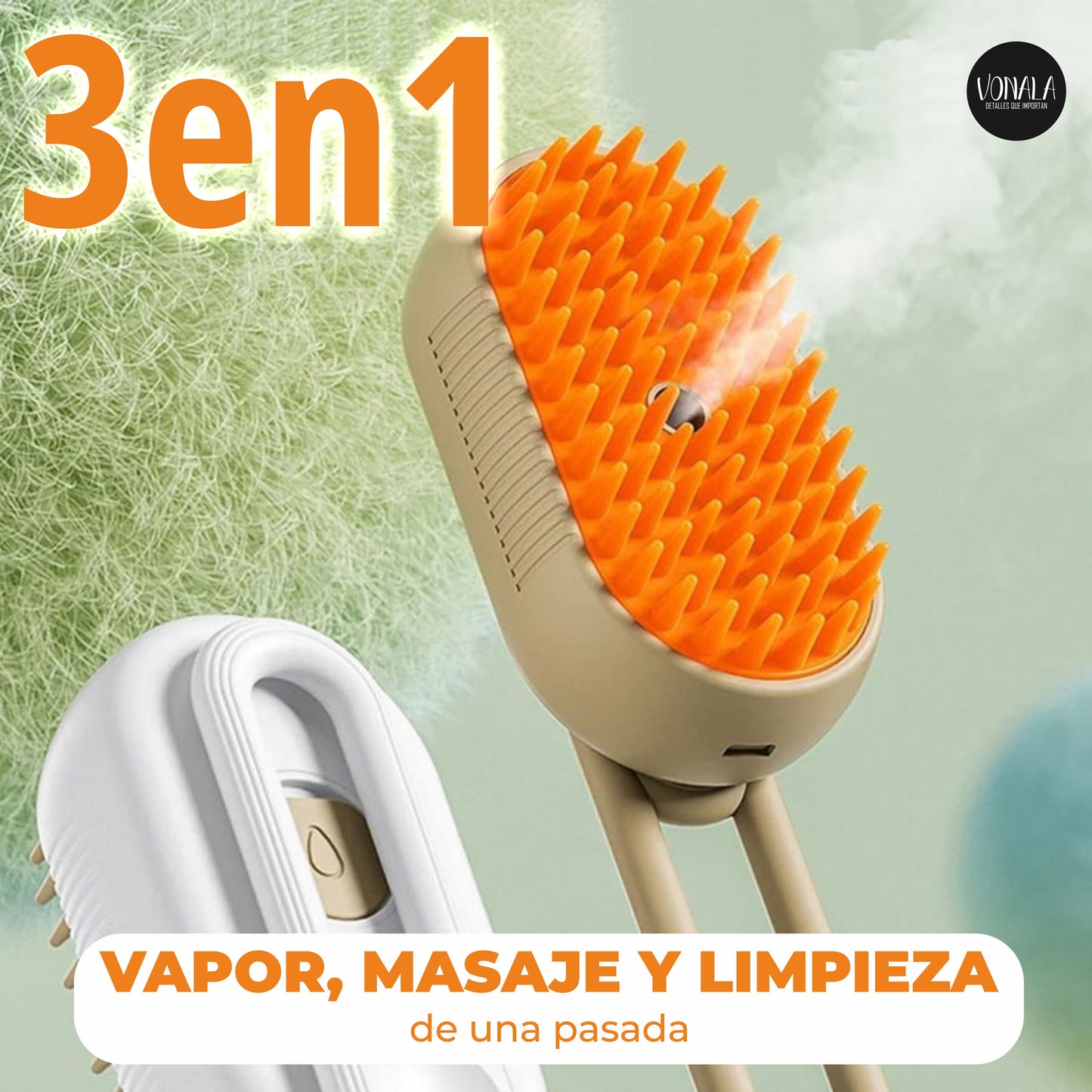 Vonala PetSteam Pro: El Cepillo de Vapor Definitivo para Mascotas