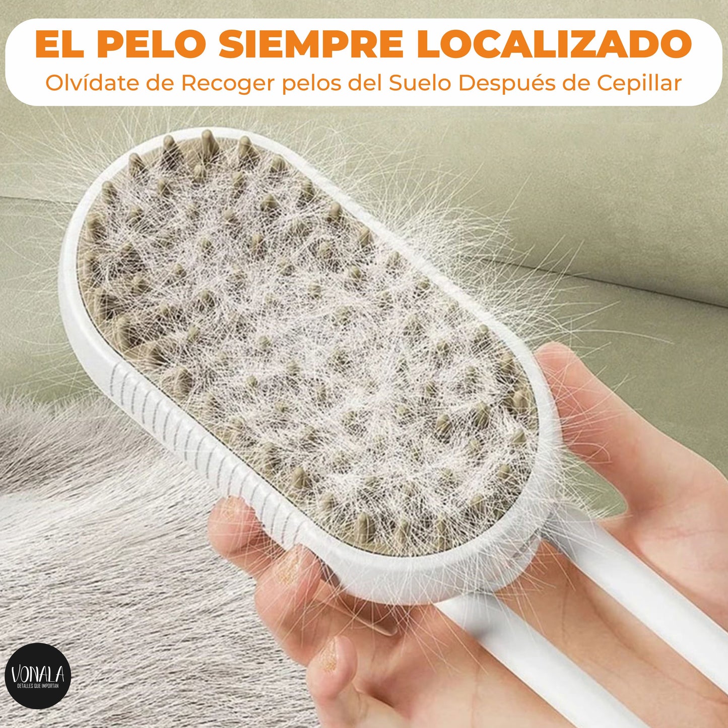 Vonala PetSteam Pro: El Cepillo de Vapor Definitivo para Mascotas