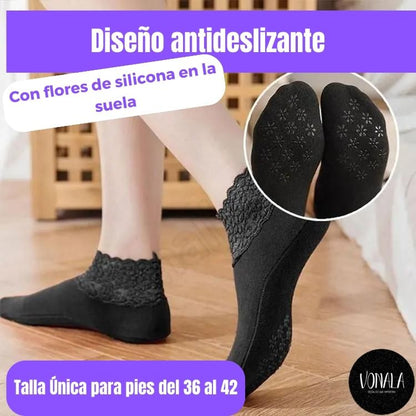 Pack de 7 Pares de Calcetines Calentadores de Encaje Cozyfit. 7 Pares + 1 GRATIS